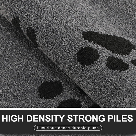 Front Door Mat, Bathroom RugDirt-Trapping Doormat for Muddy Paws, Absorbent Mud Mat for Dogs, Non-Slip Washable Entrance Mat, Indoor Use for Front Door or Entryway, 31.5\