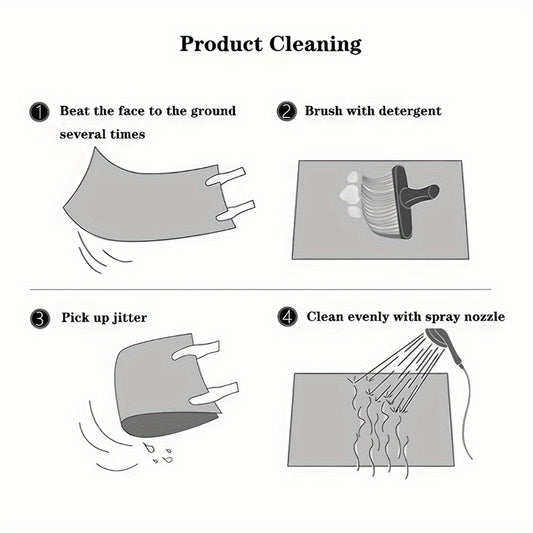 Extra Durable Dirt-Trapping Door Mat - Non-Slip, 24x16in\u002F 30x18in - Indoor\u002F Outdoor, Low-Profile, Easy-Clean Home Gift